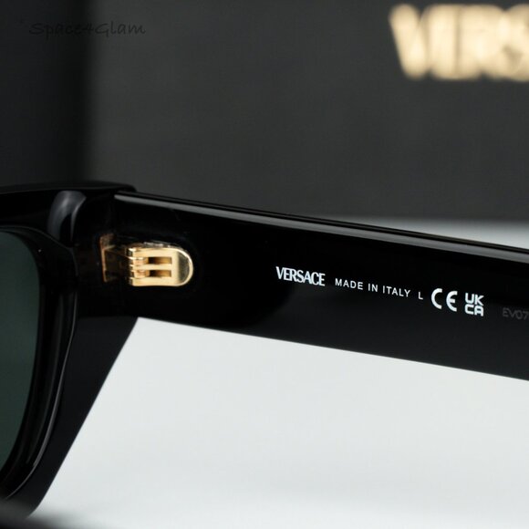 Versace Women Sunglasses Black Grey Cat Eye VE4488U GB1/87 NEW AUTHENTIC main image 4